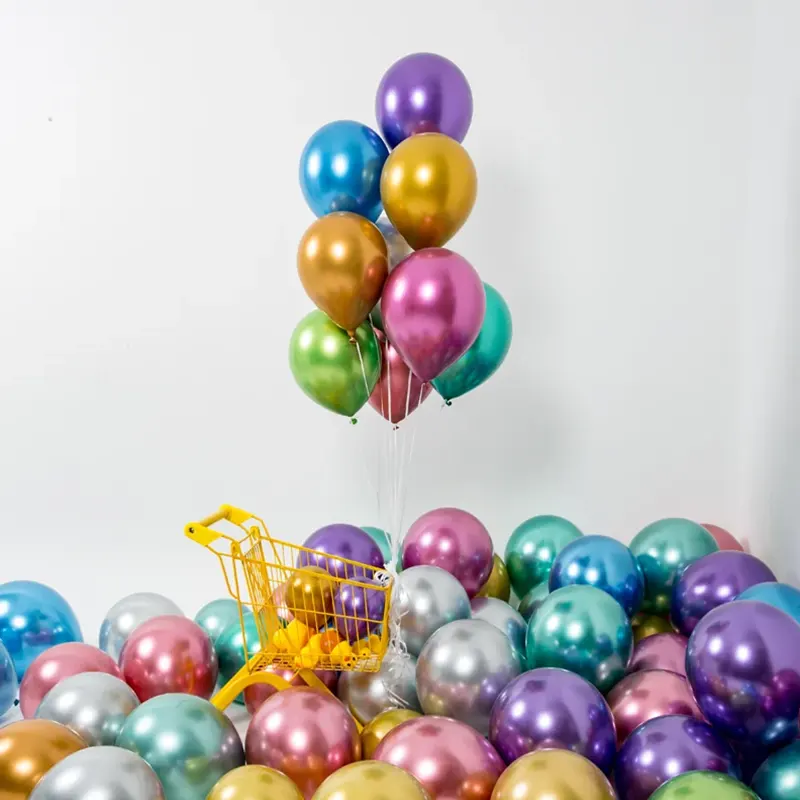 1.8g metalik balonlar