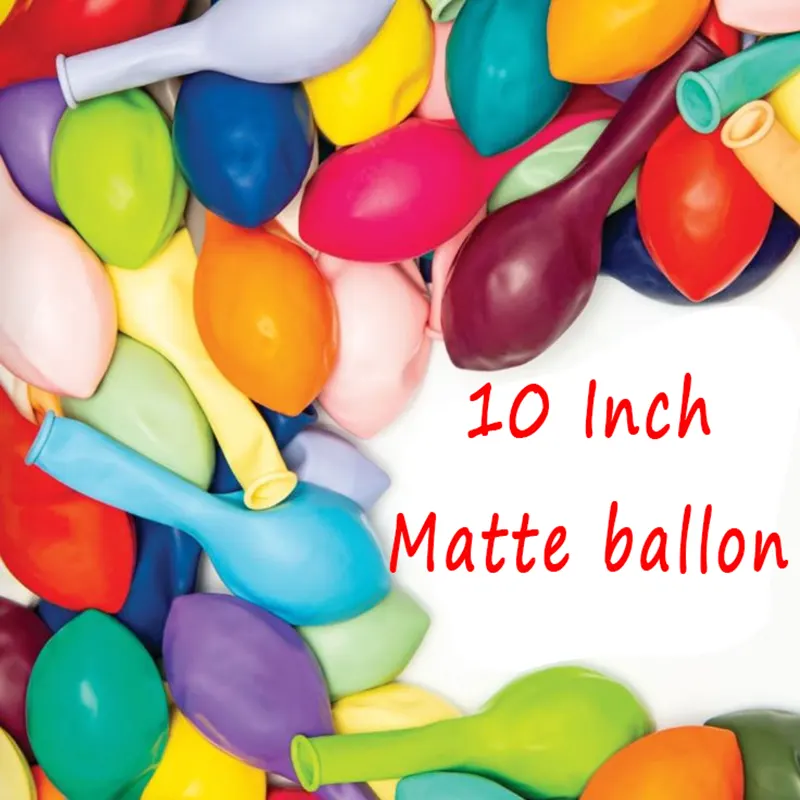 10 inç mat balonlar