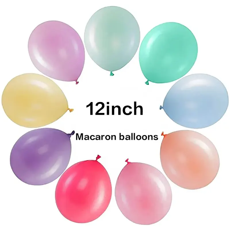 12 inç makarna lateks balonlar