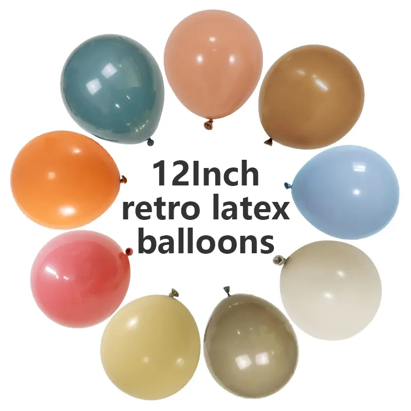 12 İnç Retro Lateks Balonlar