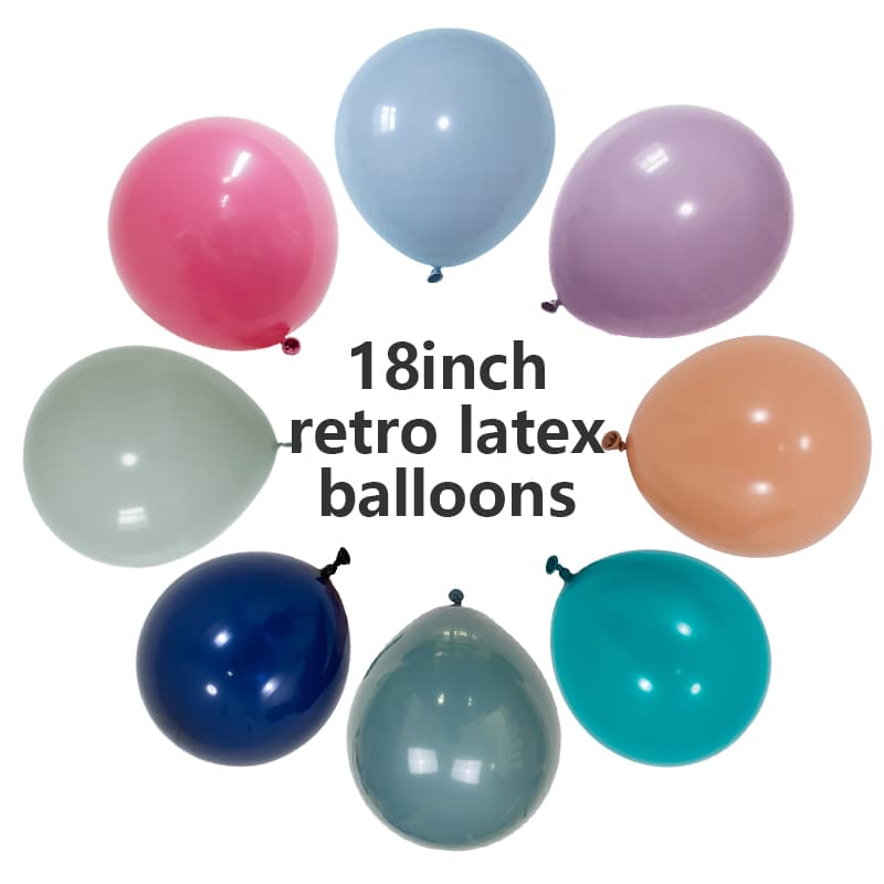 18 İnç Retro Lateks Balonlar