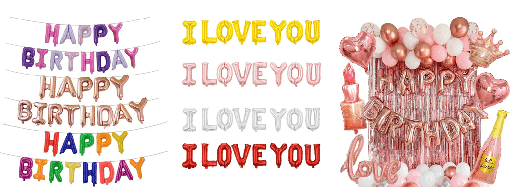 16 inç harfli folyo balon hangi harfleri içerir? Ücretsiz kombinasyonu destekliyor musunuz?