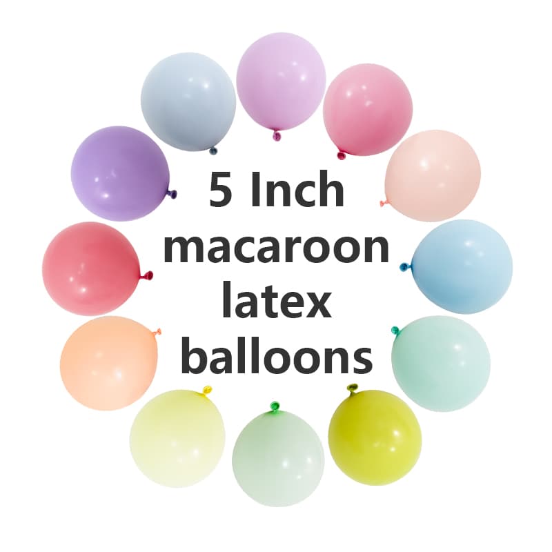 5 İnç Macaron Lateks Balonlar