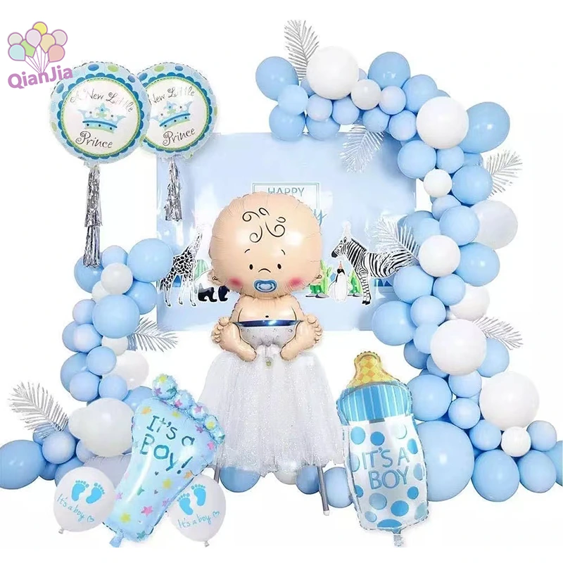 Folyo Balonlu Baby Shower Balon Kemer Çelenk Seti