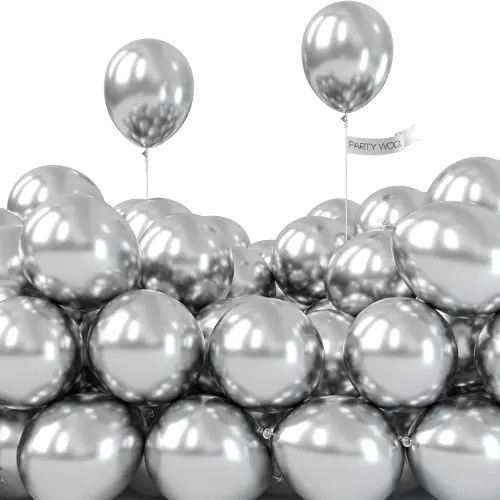 Krom Gümüş Balonlar