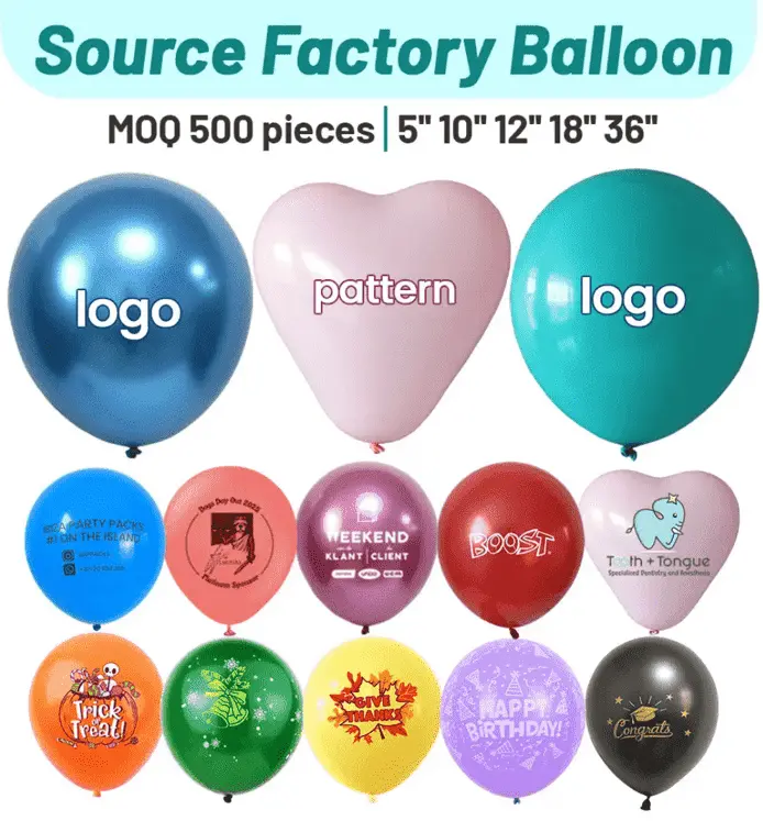 Özel Logo Lateks Balonlar
