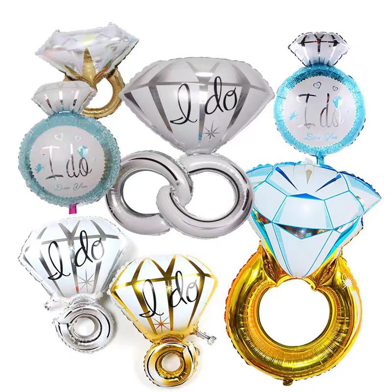 Nişan yüzüğü folyo balon