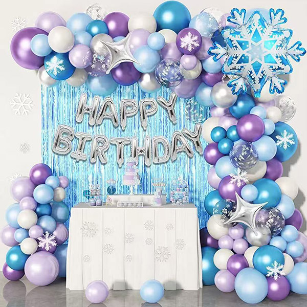 Dondurulmuş balon çelenk kiti