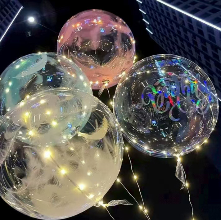 LED tüy bobo balonları