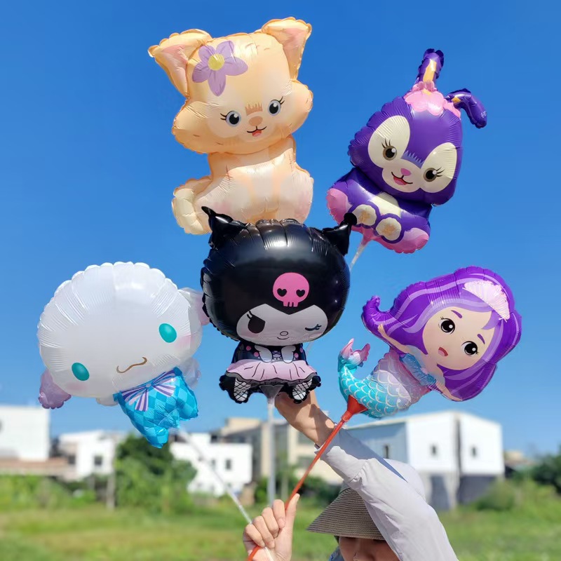 çubuklarda mini folyo balonlar