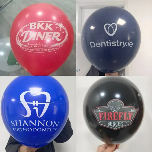 Çok Renkli Logo Balonları