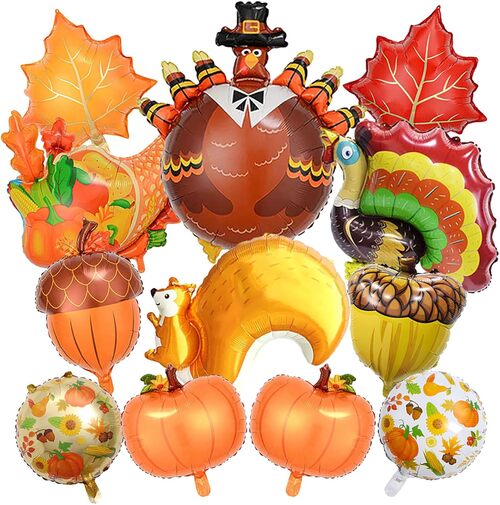 Şükran günü folyo balonları